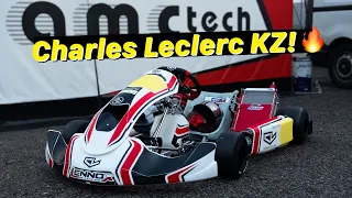 I drive CHARLES LECLERC's 2022 KZ Kart! - Birel ART s14 at South Garda Karting