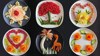 Top 6 Fruits Decoration Ideas / Super Fruits Decoration / Fruit curving & cutting Hacks /Fruits Art