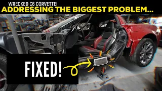 Fixing The FRAME DAMAGE On My Wrecked Z06 C6 Corvette!