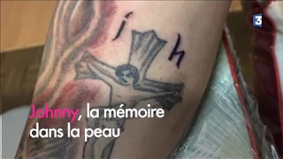 A Montargis, un fan de Johnny Hallyday se fait tatouer ses initiales le jour de sa mort