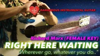 Right Here Waiting Female Key RIchard Marx Instrumental Guitar Karaoke Cover with Lyrics