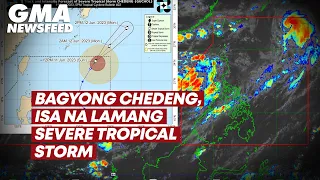 Bagyong Chedeng, isa na lamang Severe Tropical Storm | GMA News Feed