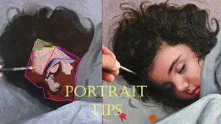 Oil Portrait Painting. Student vs Teacher