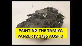 Painting Tutorial of Tamiya 1/35 Panzer IV Ausf D Old School Cool