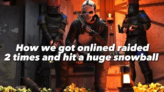 HOW WE GOT ONLINED RAIDED 2 TIMES IN 1 DAY AND HIT A HUGE SNOWBALL - Rust Console