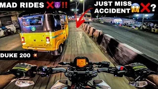 ESCAPED FROM ACCIDENT 😰😱‼️|| DUKE SAVED ME🥺❤️‍🩹 || MAD RIDES 😈‼️❌|| NIGHT RIDES ||UNKNOWNRIDER