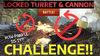 🔒Locked Turrets & Cannons 🚫 CHALLENGE!! (Probably The Most Painful) | WOT BLITZ