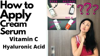 How to Apply Serum-  Using Vitamin C Serum  Hyaluronic Acid Serum #goseechristyvitaminc