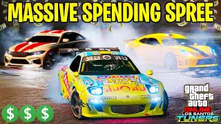 GTA Online Los Santos Tuners DLC $50,000,000 SPENDING SPREE! Buying and Testing ALL New Cars