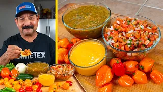 These 3 DELICIOUS HABANERO SALSA Recipes are Hot, Hotter & HOTTEST! (Fresh, Boiled & Tatemada Syle)