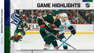 Kraken @ Wild 4/22 | NHL Highlights 2022