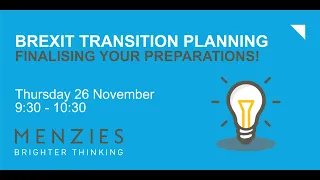 Brexit Transition Planning – finalising your preparations!