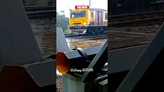 Rainy weather railroad crossing । rail fatak । rail service । train videos #shorts @RailwayRITAM