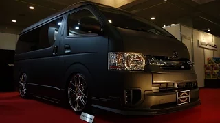 (4K)WALD TOYOTA HIACE 200 Type4 EXECUTIVE LINE ヴァルド・ハイエース4型 - 大阪オートメッセ2016