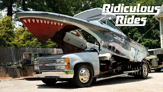 I Turned A Chevy Truck Into A Giant Shark Car | RIDICULOUS RIDES