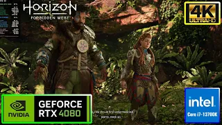 Horizon Forbidden West RTX 4080  i7 13700K Native 4K Ultra Settings