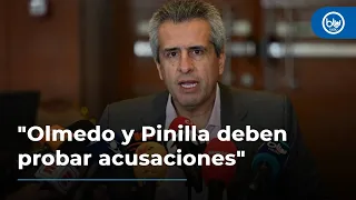 Mininterior: "Olmedo y Pinilla deben probar acusaciones, no con “goterito” en medios"