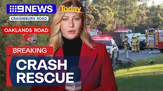 Multiple injured after serious head-on crash in Melbourne | 9 News Australia