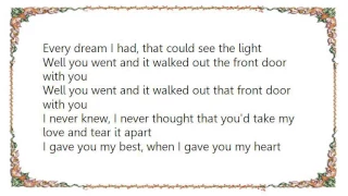 Bonnie Raitt - Walk Out the Front Door Lyrics