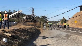 Thousands left without power after car crashes into power pole in Newcastle