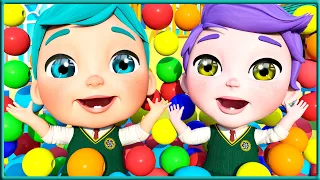 The Colors Song + more nursery rhymes & Kids songs -@SuperLucaSchoolTheater