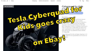 Tesla Cyberquad for Kids goes crazy on Ebay!