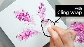(737) So beautiful flowers | with cling wrap | Easy Painting ideas | for beginner | Designer Gemma77