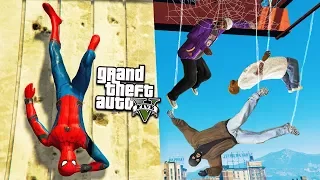 ЧЕЛОВЕК ПАУК И РЕАЛЬНАЯ ЖИЗНЬ СУПЕРГЕРОЕВ ГТА 5 МОДЫ! ОБЗОР МОДА GTA 5 видео игра мультик для детей