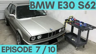 E30 FREEZING Cold A/C!!! Dryer Replace, Charge R134a And Aux Cooling Fan Diagnose!