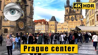 Prague center 4k walk: Wenceslas Square, Old Town Square 🇨🇿 Czech Republic HDR ASMR