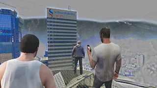 SOBREVIVENDO AO FIM DO MUNDO!! GTA 5 TSUNAMI, FURAÇÃO TERREMOTO