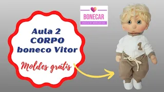 Corpo e cabelo boneco Vitor AULA 2