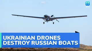 Bayraktar drones destroy Russian boats in the Black Sea, claims Ukraine