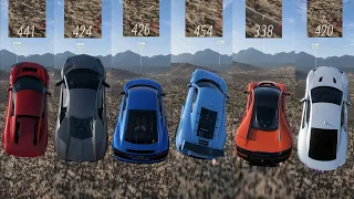 FORZA HORIZON 5| THE ULTIMATE DOWNHILL TOP SPEED + JUMPS OF ALL SUPERCARS | 2024 TOP SPEED