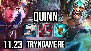 QUINN vs TRYNDAMERE (TOP) | Rank 3 Quinn, 300+ games, 900K mastery | KR Challenger | 11.23