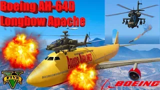 GTA V: New Updated Boeing AH-64D Longbow Apache Helicopter Best Longer Crash Compilation