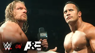 The Rock and Triple H trade jaw-dropping insults: A&E WWE Rivals The Rock vs. Triple H