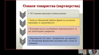 Урок Органіційно-правові форми підприємств