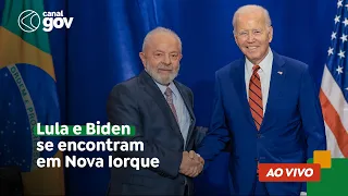 🔴 Lula e Biden se encontram em Nova Iorque