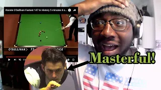 American Reacts | "Ronnie O'Sullivan - Fastest 147 In Snooker History"