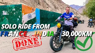 SOLO Ride from FRANCE to INDIA - 30,000 KM travelled on a Ducati Scrambler - India Motovlog EP 57