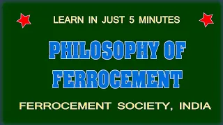 Philosophy of ferrocement -ferrocrete- ferrocemento