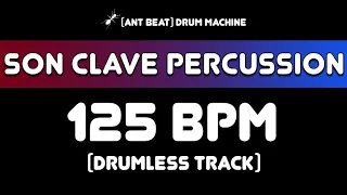 125 bpm Son Clave Percussion Drumless Track