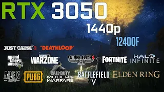 RTX 3050 Games Test | 1440p | i5 12400f