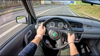 1998 Skoda Felicia [1.3 68 HP] |0-100| POV Test Drive #1635 Joe Black