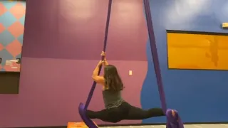 Katelyn Ohashi shows off her aerial gymnastics skills