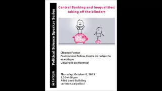 Clément Fontan "Central Banking and Inequalities: taking off the blinders"