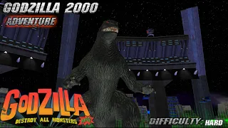 Godzilla Destroy All Monsters Melee: Godzilla 2000 Adventure Mode (Hard) [GCN]