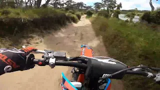 Dirt Biking-Muriwai beach via Wilson Road track (GoPro)