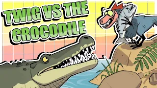 Twig the Velociraptor Vs the Crocodile (Dinosaur Comic Dub) (Jurassic World Comic Dub)